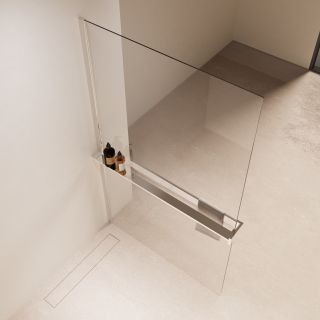 Душевая перегородка Vincea Walk-In VSW-1HR100CL, 1000*2000, хром, стекло прозрачное