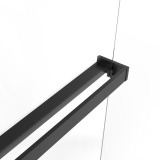 Душевая перегородка Vincea Walk-In VSW-1HR120CGB, 1200*2000, черный, стекло тонированное