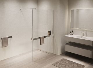 Душевая перегородка Vincea Walk-In VSW-1HR900CL, 900*2000, хром, стекло прозрачное