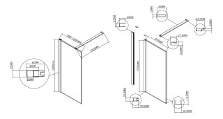 Душевая перегородка Vincea Walk-In HS VSW-1HS100CL, 1000*2000, хром, стекло прозрачное