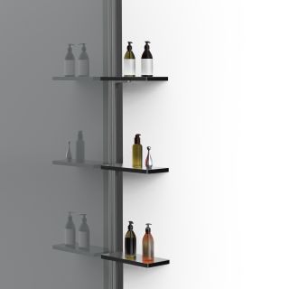 Душевая перегородка Vincea Walk-In VSW-1HWS100CGGM, 1000*2000, вороненая сталь, стекло тонированное