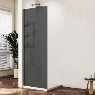 Душевая перегородка Vincea Walk-In VSW-1HWS900GFGM, 900*2000, вороненая сталь, стекло матовое тонированное