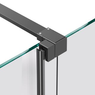 Душевая перегородка  Vincea Walk-In VSW-1WSL120CLGM, 1200*2000, вороненая сталь, стекло прозрачное