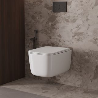 Унитаз подвесной Vincea Capri VT1-63T Tornado, цвет белый, ультратонкое сиденье soft-close