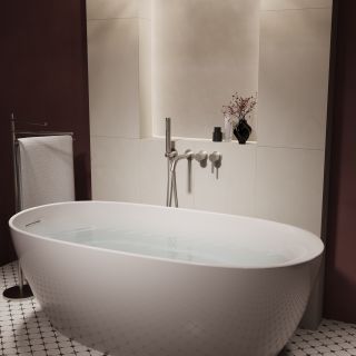 Смеситель для ванны Vincea Villa VTFW-1VL1BN, встраиваемый, брашированный никель