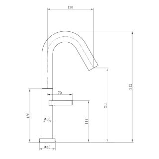 Смеситель для раковины Wonzon & Woghand WW-6068-MW белый матовый