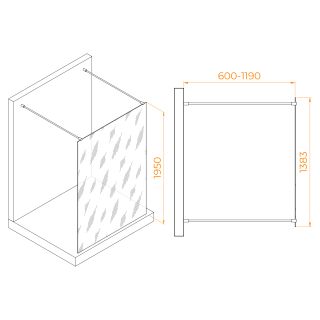 Душевая перегородка RGW WA-016 35101614-11 140см хром