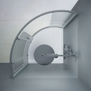 Душевой уголок AM.PM Like W83UG-315-090MT 90х90 см профиль хром