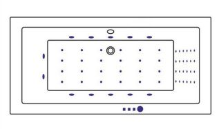 Гидромассажная ванна Whitecross Savia Duo 0103.170080.100.NANO.CR 170x80см Nano хром