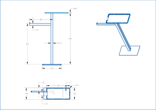 Стойка напольная с полкой и полотенцедержателем Boheme 10952-CB брашированная медь