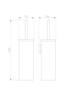 Туалетный ёршик в комплекте Wonzon & Woghand Polo WW-8929 хром