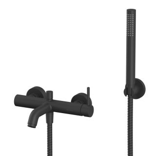 Смеситель для ванны с душевым комплектом WHITECROSS Y Y1231BL чёрный матовый