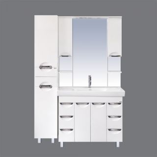 Зеркальный шкаф с подсветкой Misty София 120см белый