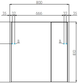 Зеркальный шкаф Акватон Беверли 80см белый 1A237102BV010
