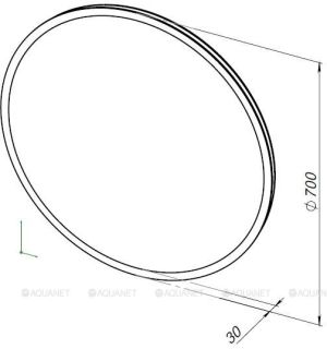 Зеркало с подсветкой Aquanet Optima 304175 70 см