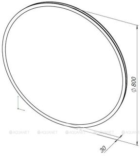 Зеркало с подсветкой Aquanet Optima 304264 80 см