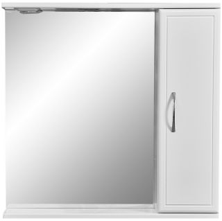 Зеркало-шкаф с подсветкой Stella Polar Концепт 70см правый белый SP-00000127