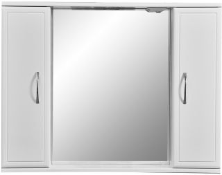 Зеркало-шкаф с подсветкой Stella Polar Концепт 90см белый SP-00000131