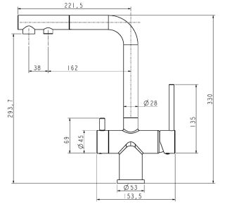 Смеситель для кухни Paulmark Serpentine Se213222-BE бежевый