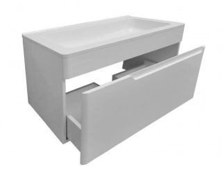 Подвесная тумба под раковину Kare Luxe ФР-00005720 80см один ящик белый