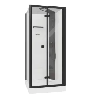 Душевая кабина Ceruttispa BELLA90B 90x90 см чёрный