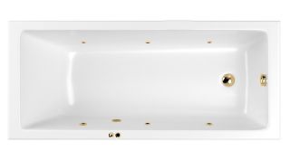 Гидромассажная ванна Whitecross Wave Slim 0111.170075.100.SOFT.GL 170x75см Soft золото
